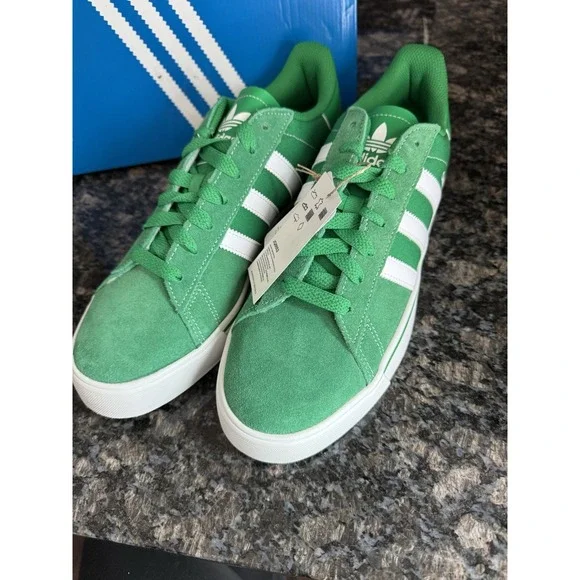 Adidas Originals Campus VulcAthletic Shoe Green Sneakers Footwear JQ0052 11.5